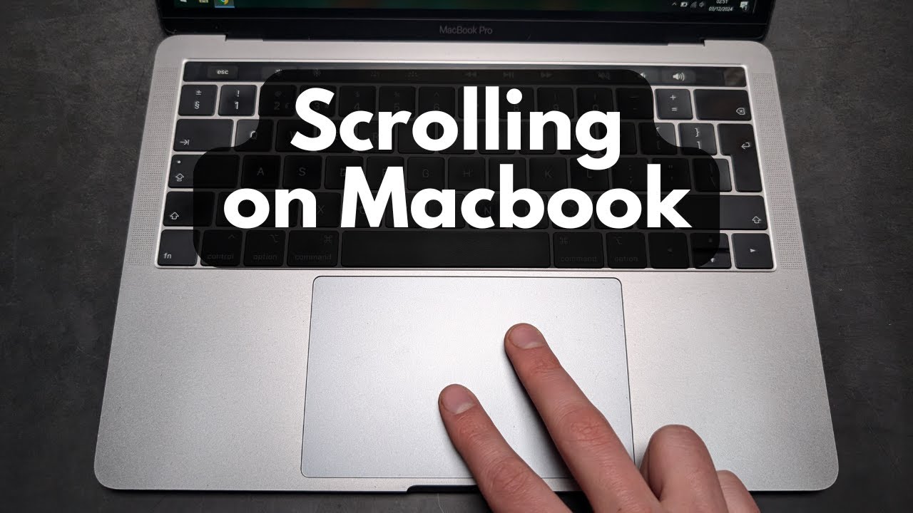 Как прокручивать страницу вверх и вниз на трекпаде MacBook Pro и Air
