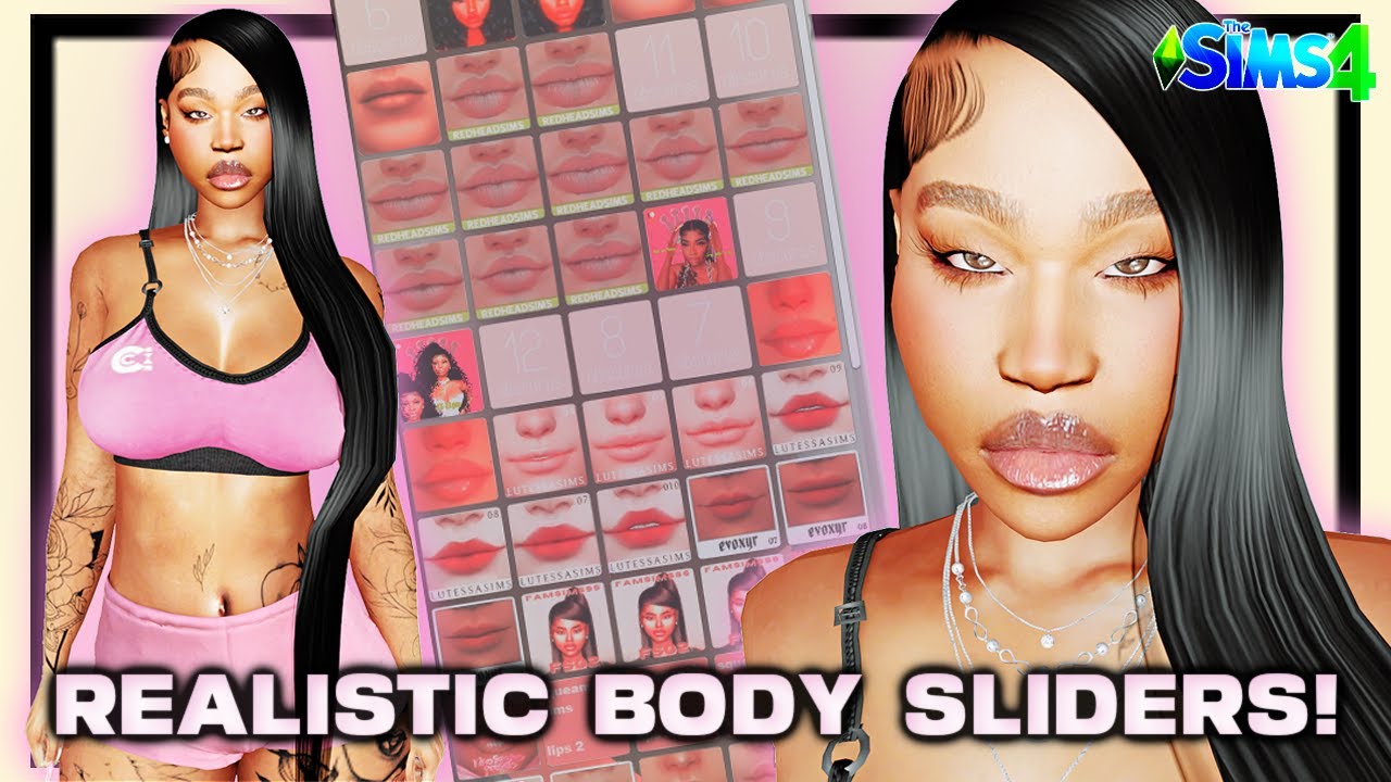 РЕАЛИСТИЧНЫЕ СЛАЙДЕРЫ! 🌸 • SLIDER CC HAUL • THE SIMS 4