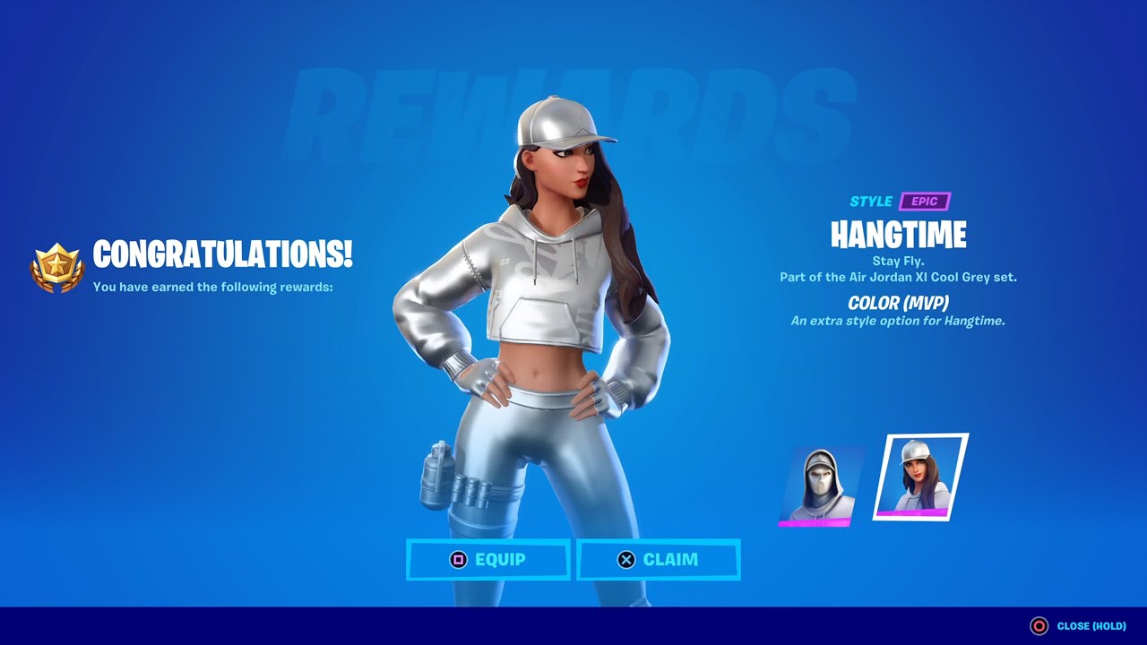 Unlocking FREE Fortnite Skin Styles! HANGTIME MVP Silver Skin And SWISH DOWNTOWN Silver UNLOCKED