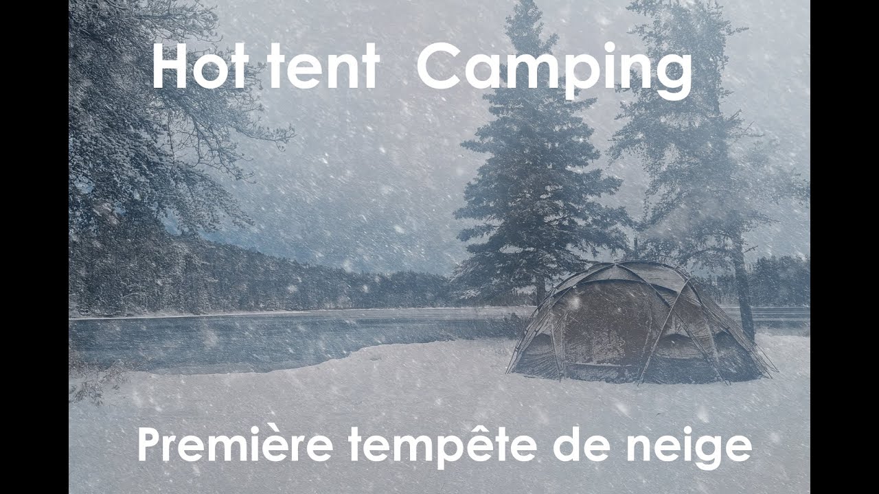 Winter Camping in a SNOWSTORM ! Enjoying the REAL hot tent  season !