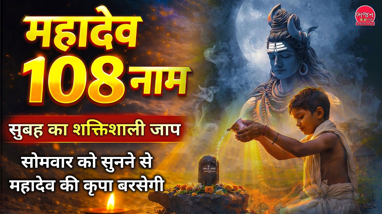 🔴 LIVE सोमवार स्पेशल 🔱 शिव जी के 108 नाम | Powerful Shiv 108 Naam Jaap | Mahadev Morning Mantra