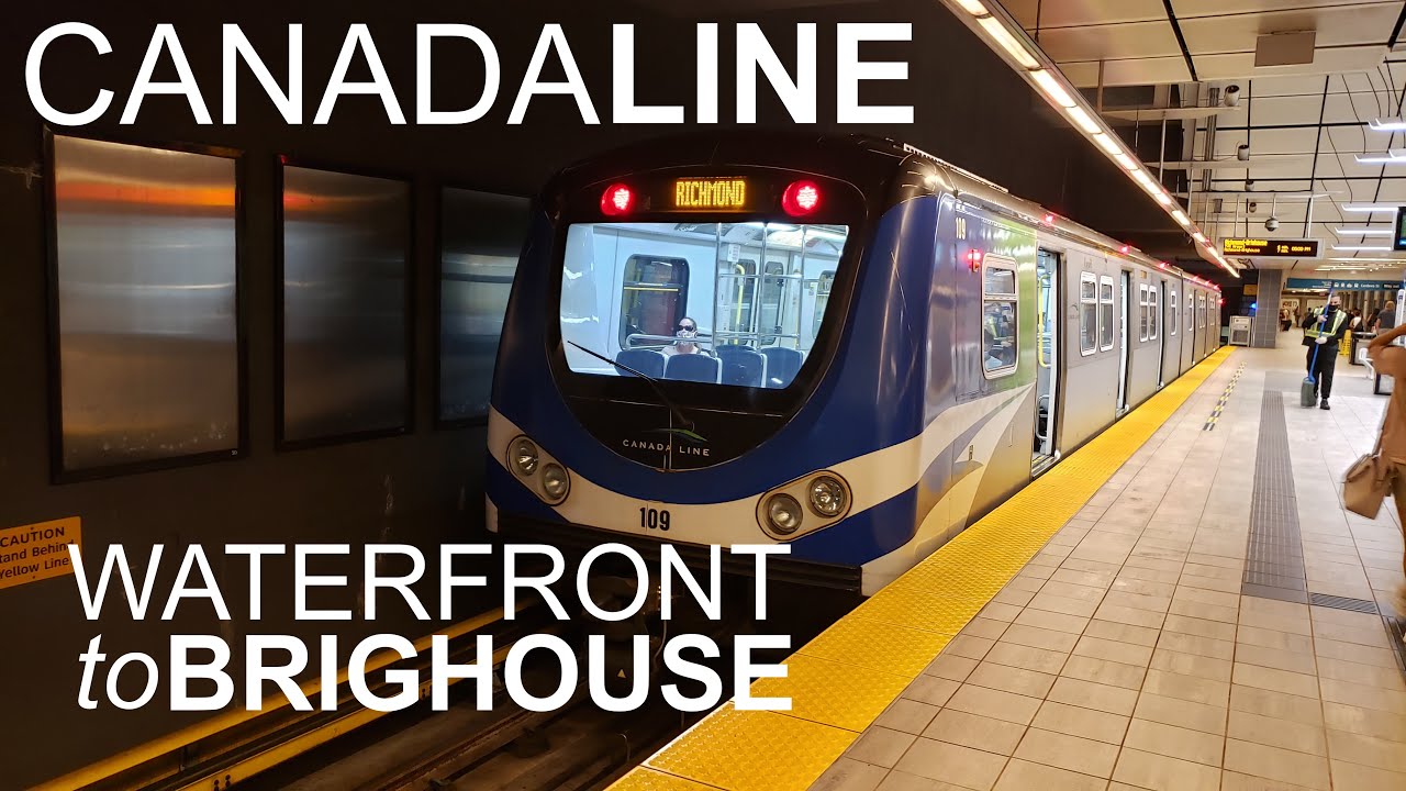 Complete Real Time Canada Line Ride - Waterfront to Richmond-Brighouse