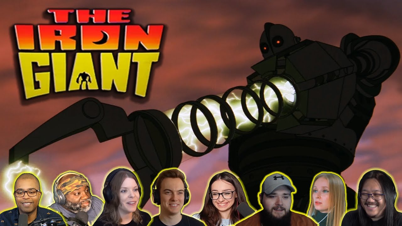Reactors Reacting to the IRON GIANT ATTACKING THE MILITARY | The Iron Giant (1999)