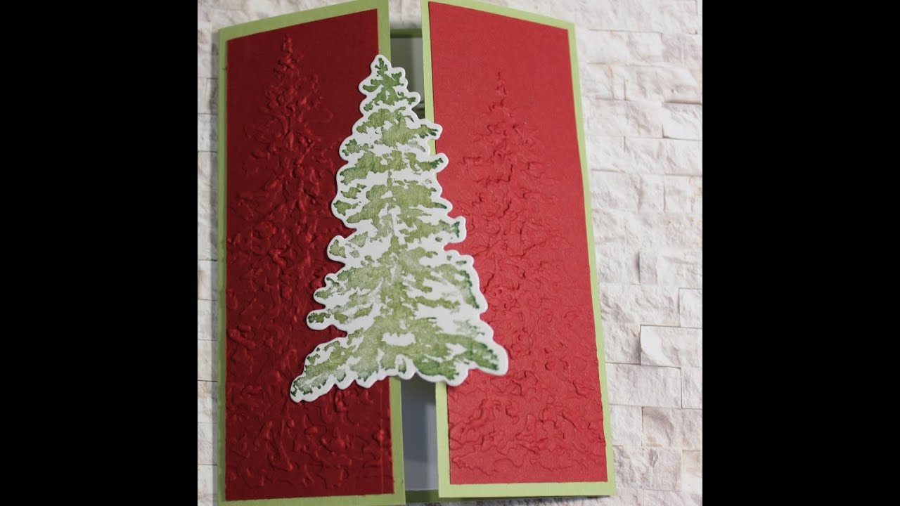 Peaceful Evergreens Christmas Card
