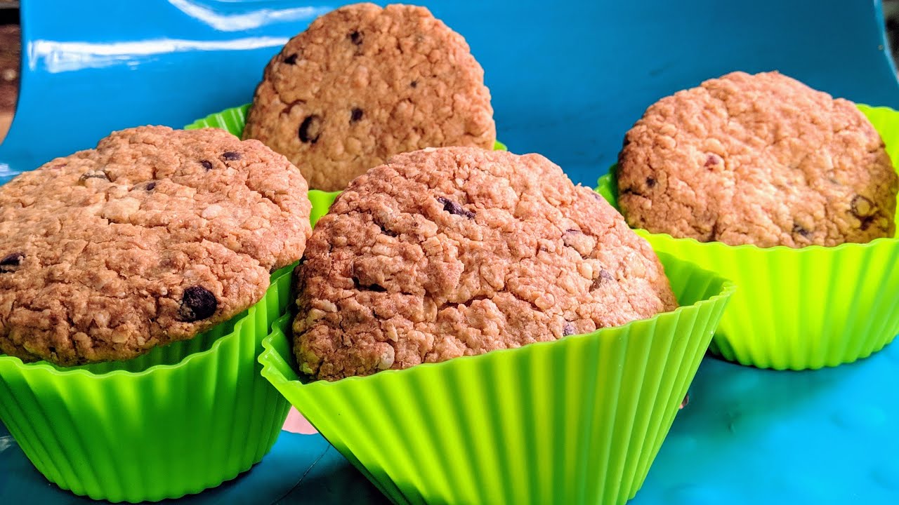 Healthy Oats Chocochip Cookies /Biscuits recipe ओट्स चोको चिप्स फ्रूट कुकीज- How to make Best cookie