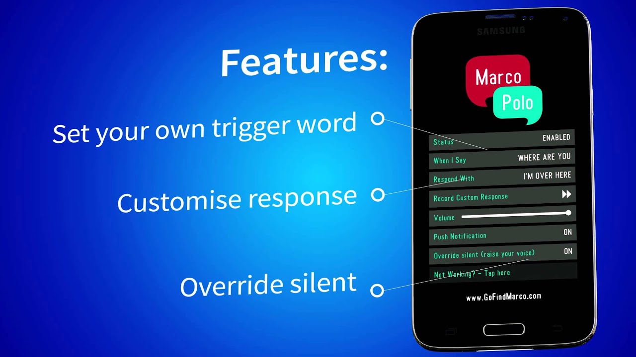 Marco Polo | Shout MARCO! and your phone will reply POLO! V1