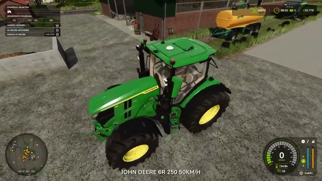 LS25 Diepholz. Tiere versorgen u, Sojabohne dreschen.