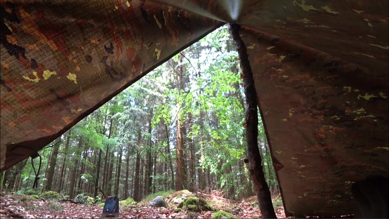 Härtetest: DIY Tarp Tent Overnighter bei heftigem Gewitter 3/3