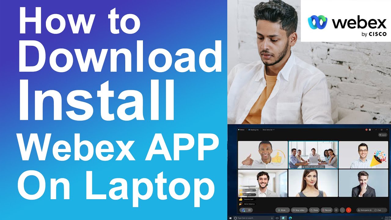 How to install Webex on laptop