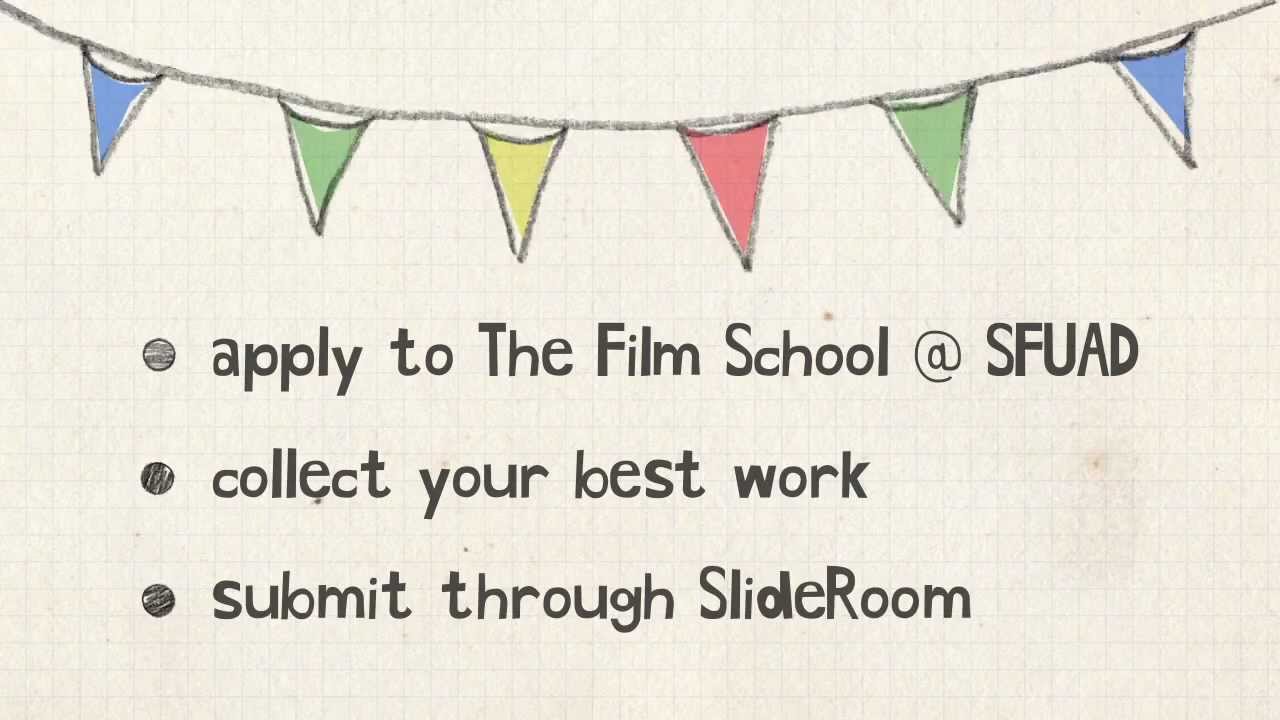 How to Make your portfolio for The Film School at Santa Fe University of Art and Design