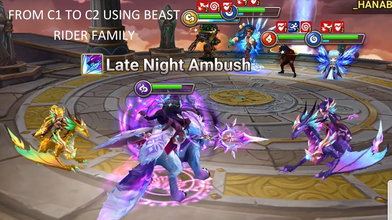 FROM C1 TO C2 USING XIANA & SAVANNAH (SUMMONERS WAR)