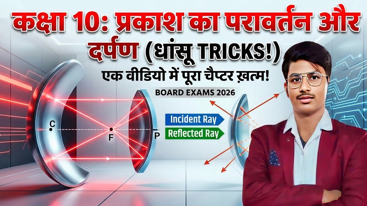 😱 90% बच्चे Reflection of Light में यही गलती करते हैं | Class 10 Physics | दर्पण Chapter One Shot |