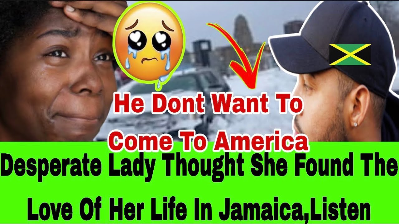 DESPERATE AMERICAN LADY  SAW THE RED FLAGS AND STILL GO AND MARRIED A WUKLESS 🇯🇲MAN ,PLUS SINGLES