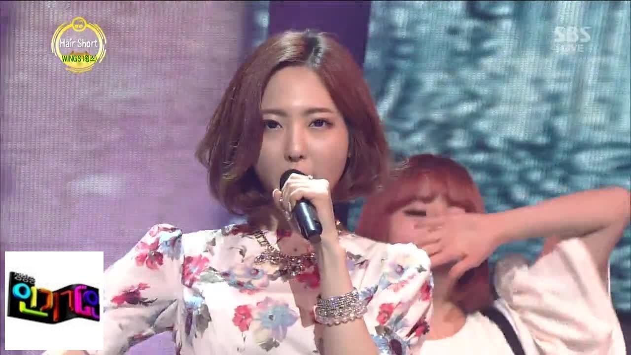 [КРЫЛЬЯ КРЫЛЬЯ] - Короткая стрижка волос @ Popular Inkigayo 140316