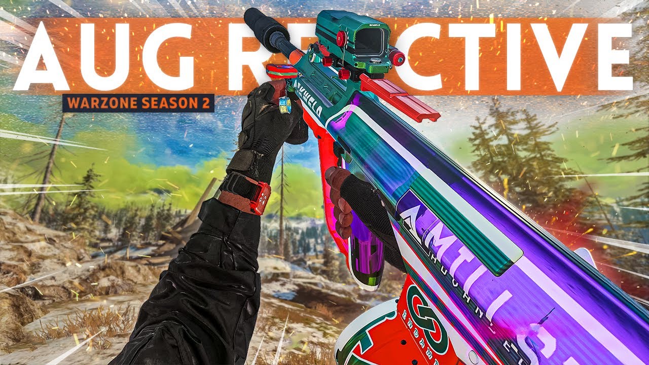 Using the NEW REACTIVE AUG in Warzone Solos and it's BEAUTIFUL!