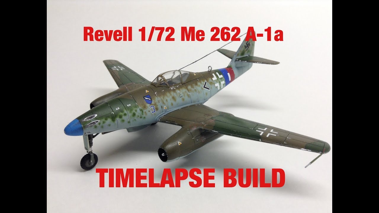 Revell 1/72 Me 262 A-1- TIMELAPSE BUILD