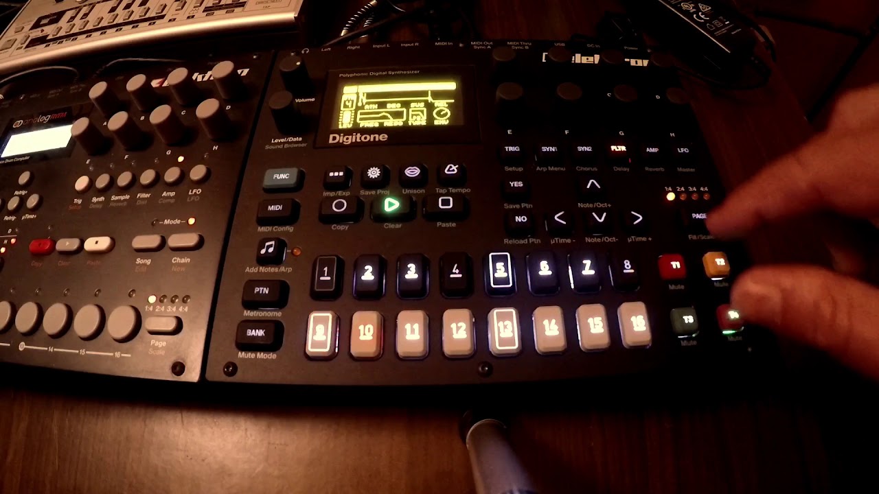 FM Drums - Some Pattern on Elektron Digitone
