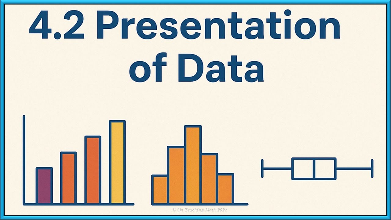 IB Math 4.2.1 Presentation of Data Made Easy