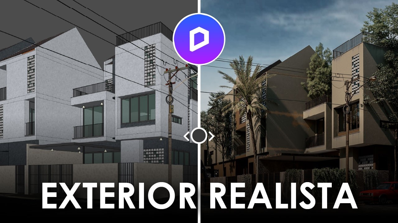 D5 Render tutorial Exterior Realista