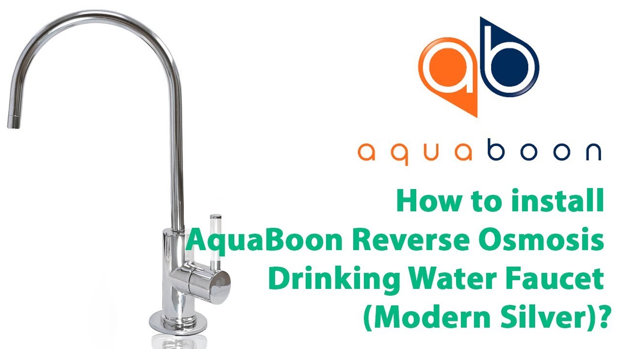 How to install AquaBoon Reverse Osmosis Drinking Water Faucet (Modern Silver)