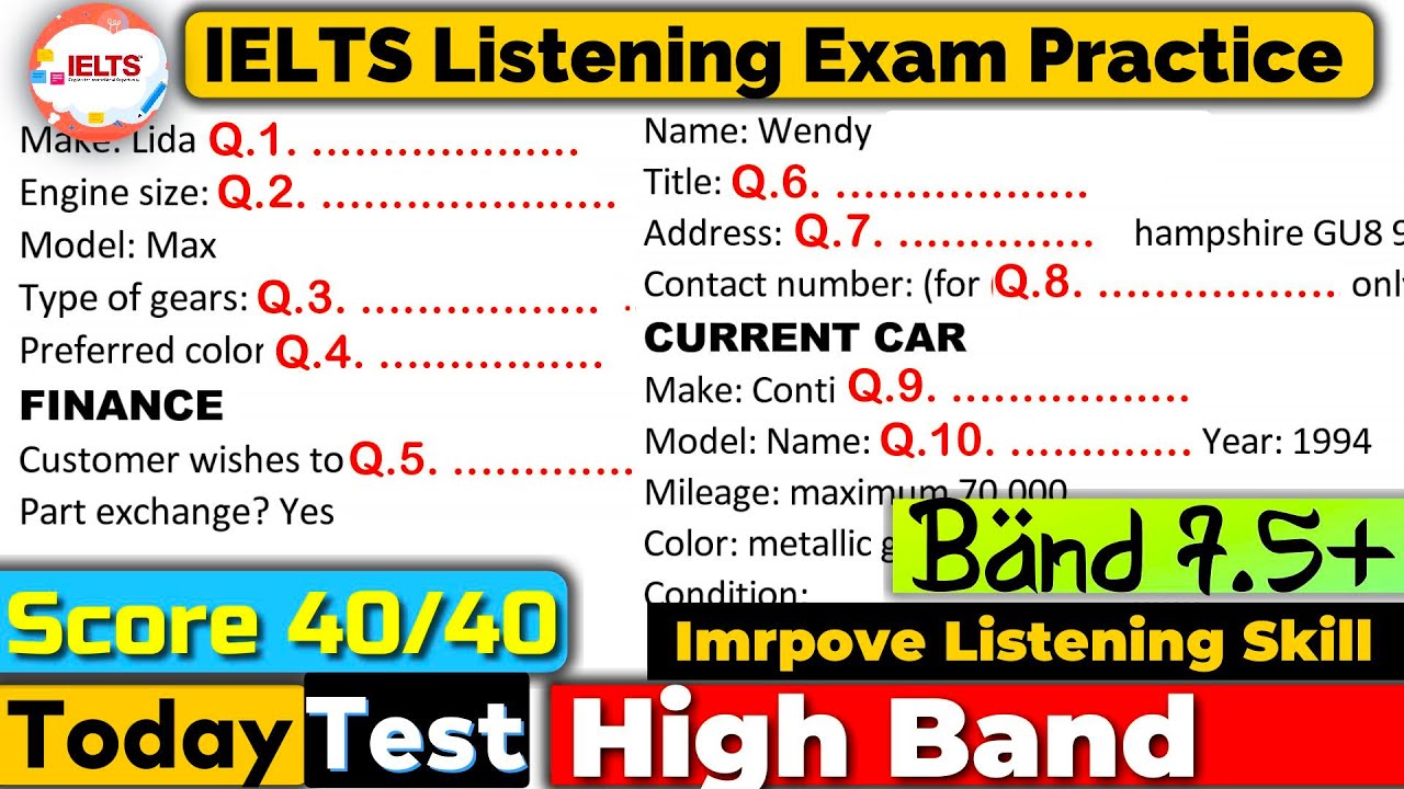 IELTS Listening Practice Test 2025 with Answers | IELTS LISTENING TEST
