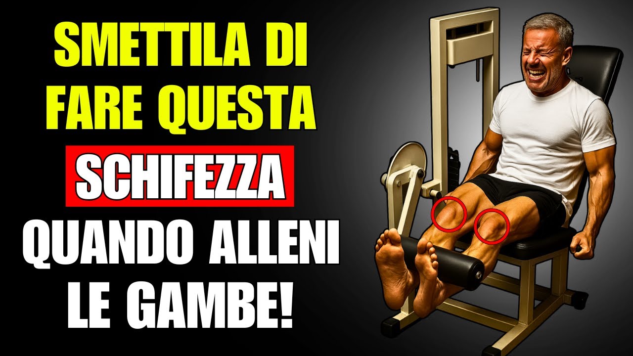 ⚠️ NON FARE MAI QUESTI 4 ESERCIZI PER LE GAMBE (Sostituisci Con Questi Altri)