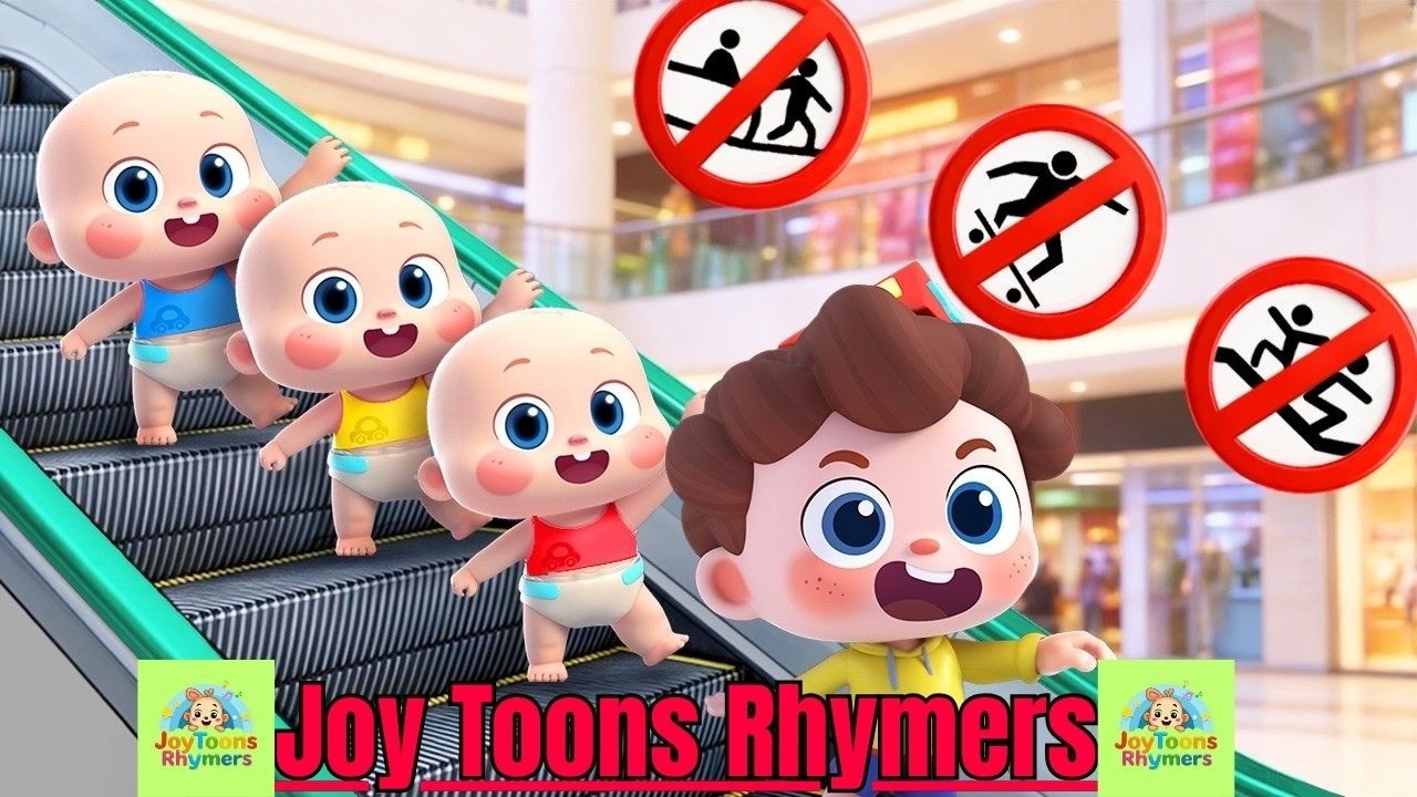 🎵 Escalator Mall Adventure 🛍️ | Safety Rules for Kids | Take Turns Song