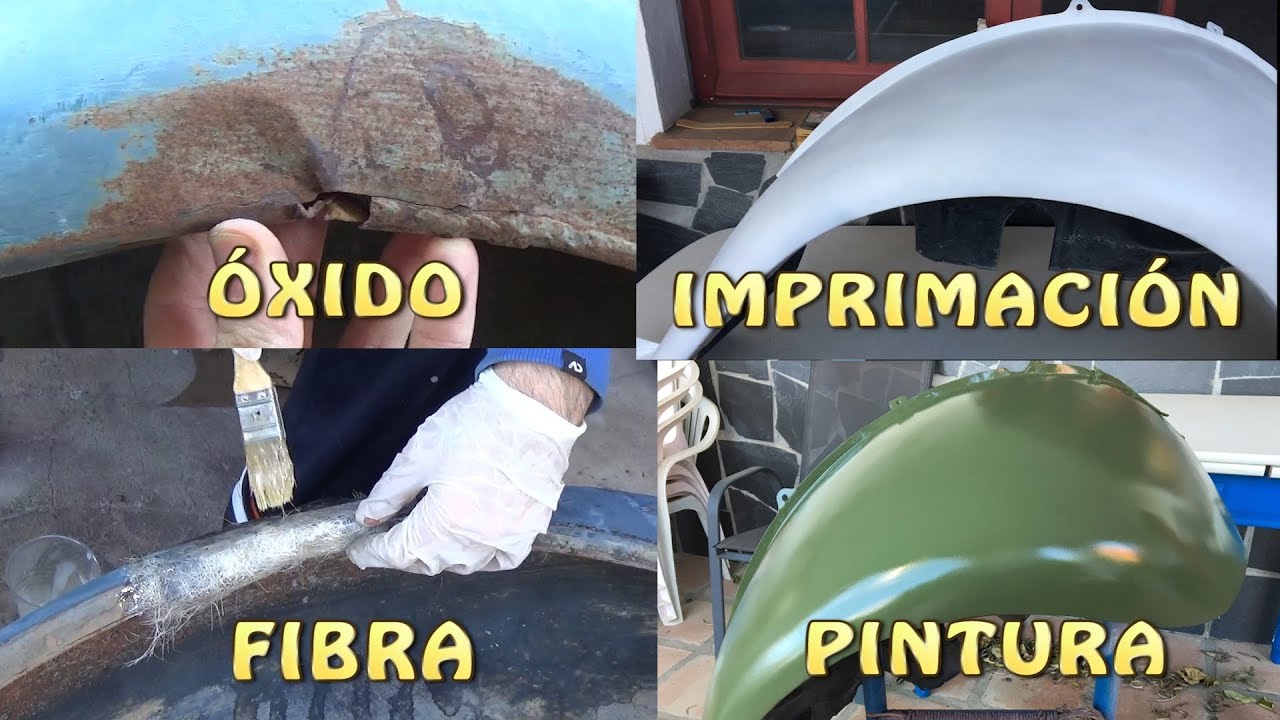 Fibra de vidrio y pintura verde militar mate | Reparación aleta Citroen 2cv AZU 1964