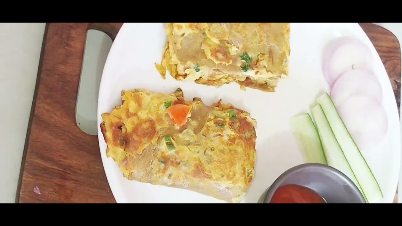 Anda pratha roll recipe testi or mazedar 🍽️🥘#love 