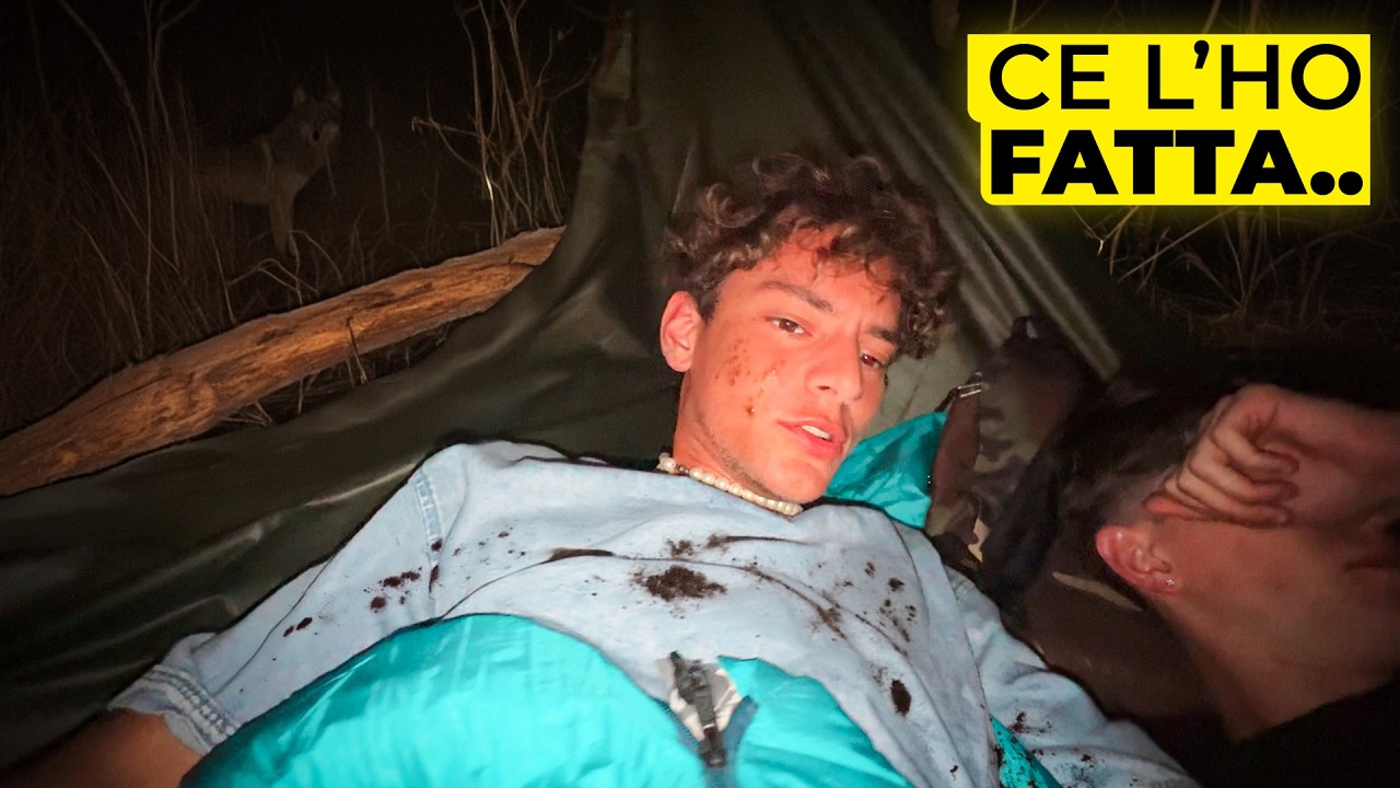 Passo una NOTTE nel RIFUGIO in MONTAGNA che ho costruito..