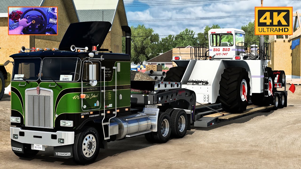 Kenworth K100-E w/ CAT 3408 V8 | Twin Falls - Grangeville | ATS Gameplay 4K + wheel cam