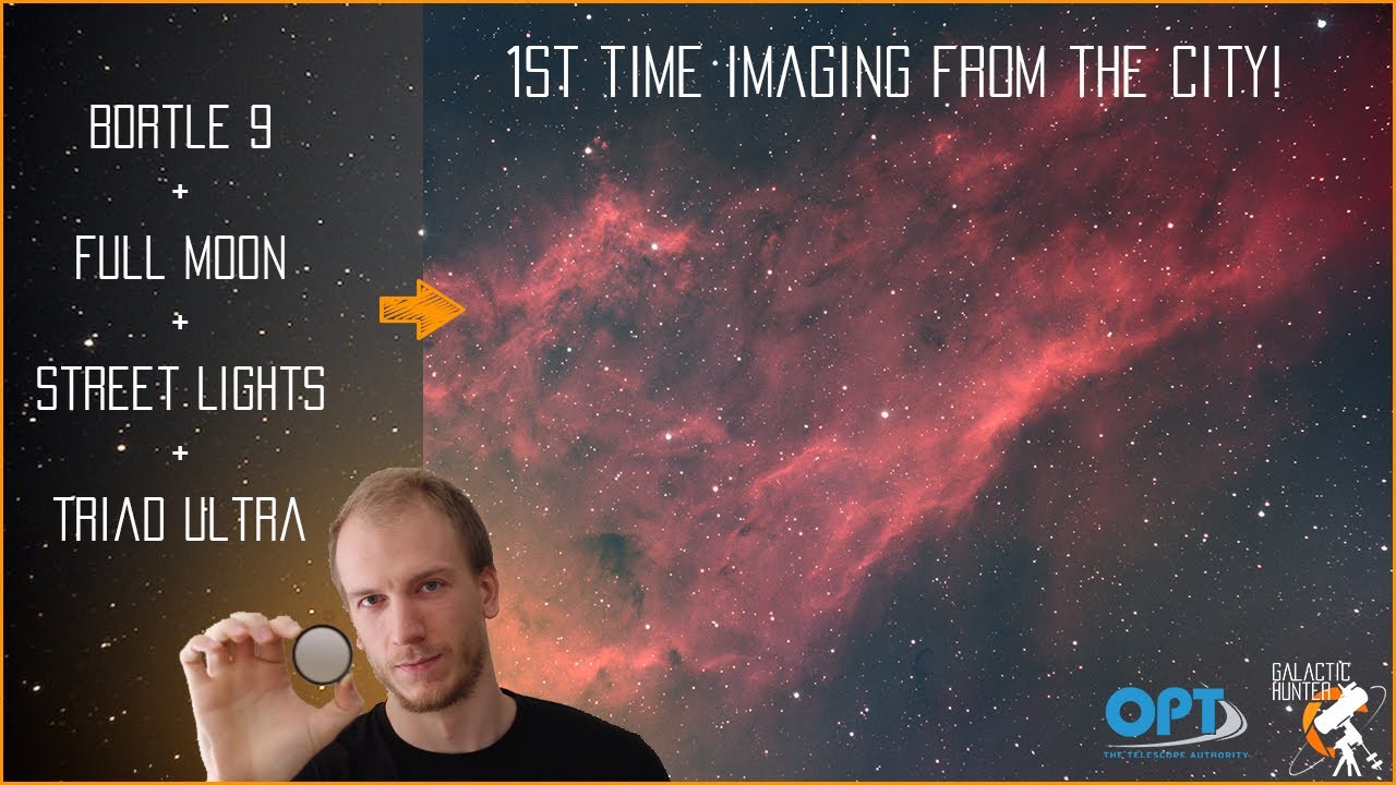 Astrophotography using the TRIAD Ultra filter under extreme light pollution