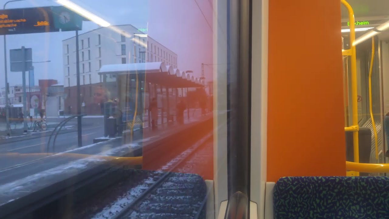 Mitfahrt der Line XXL U4 Von Seckbacher Landstraße Nach Enkheim Über Denn Vgf Betriebshof