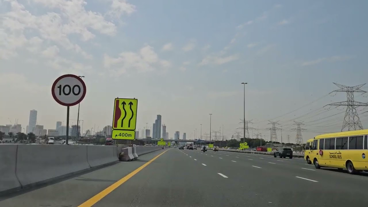 Dubai Mall to Abu Dhabi Musaffah | 4K drive