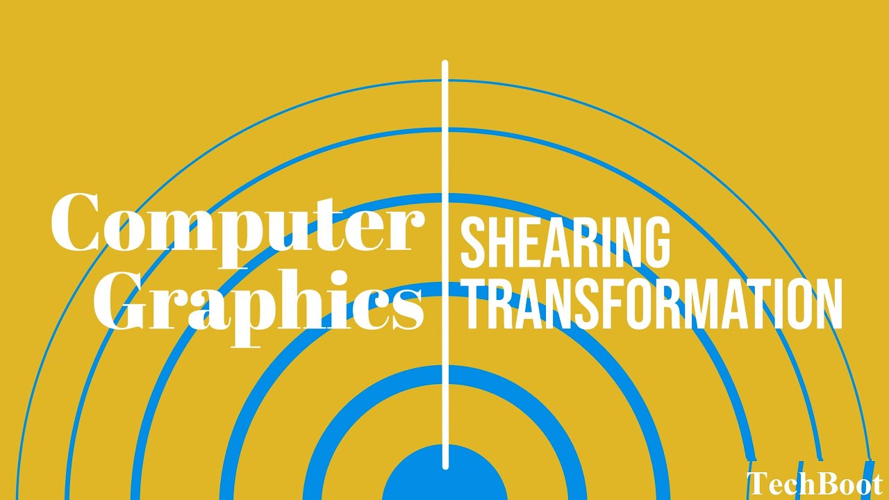 Shearing in 2d Transformation in Computer Graphics | X-shear | Y-Shear |        #X-shear | #y-shear