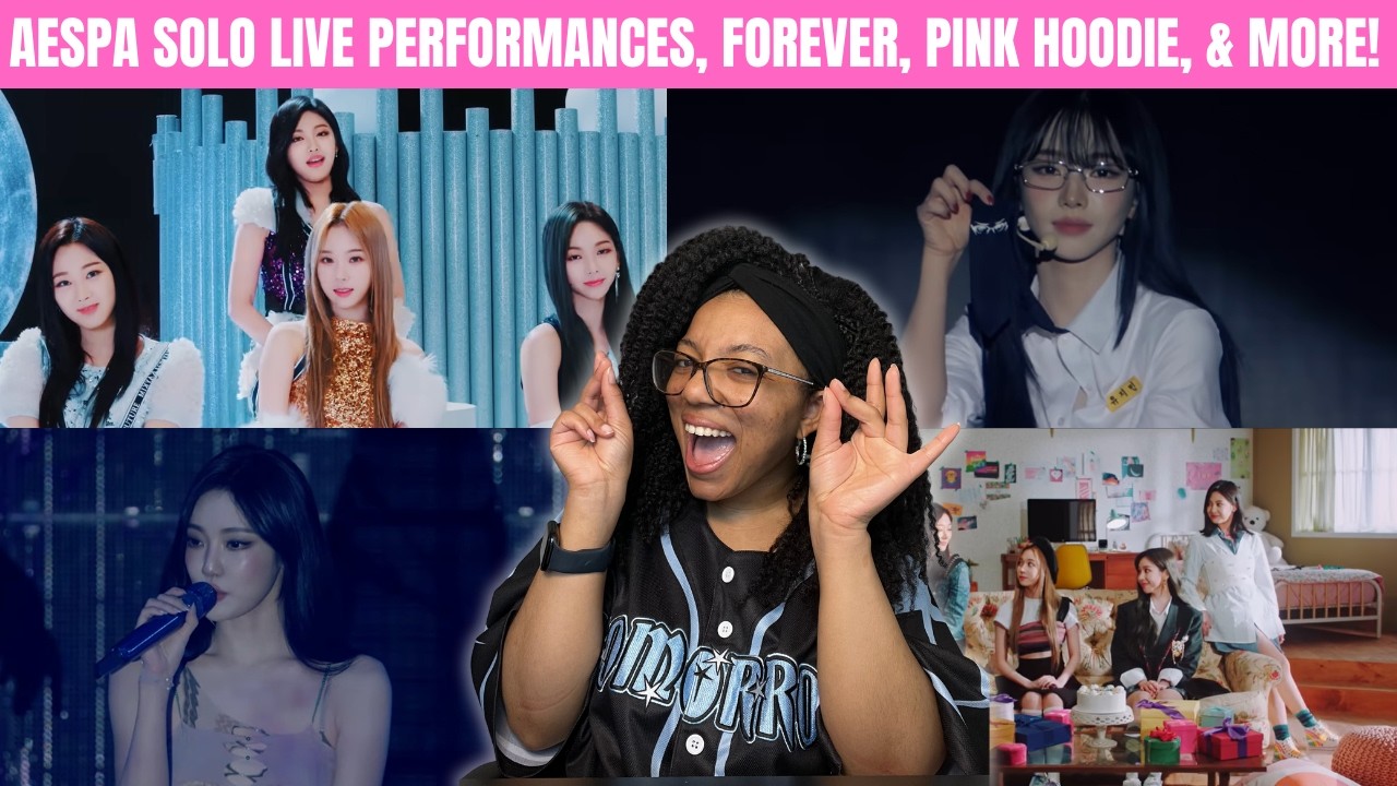 AESPA PINK HOODIE, FOREVER, HOLD ON TIGHT, YEPPI YEPPI, SOLO PERFORMANCES LIVE, & MORE REACTION!!