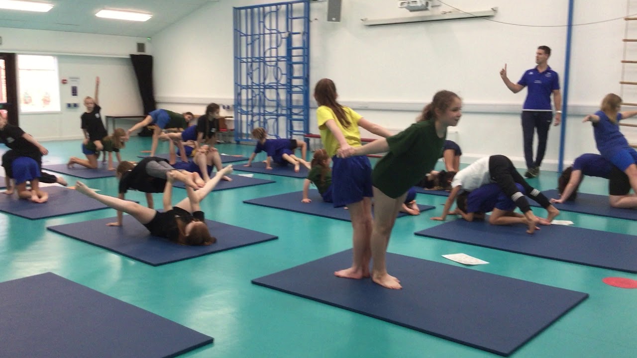 Gymnastics counter-balance and counter-tension