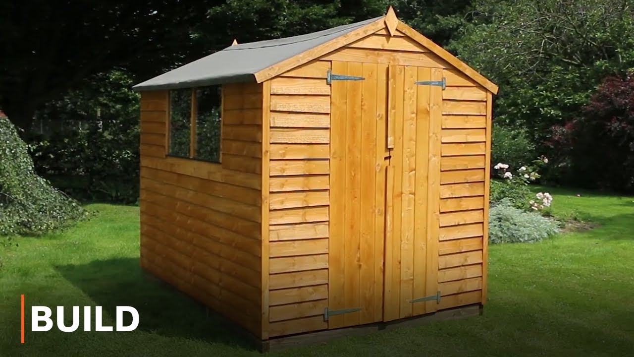 BUILD - 8 x 6 Double Door Overlap Apex Garden Shed