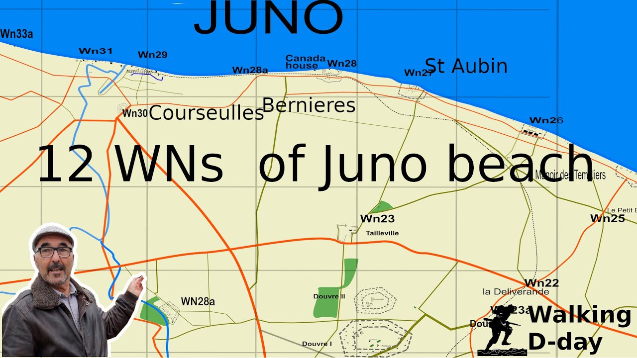 The 12 WNs of Juno beach sector (Updated). Juno beach had the most concentrated cluster of defenses.