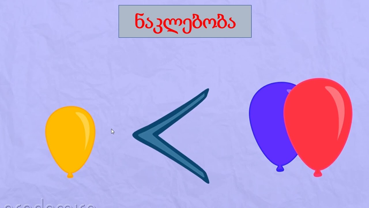 მეტობა ნაკლებობა და ტოლობა