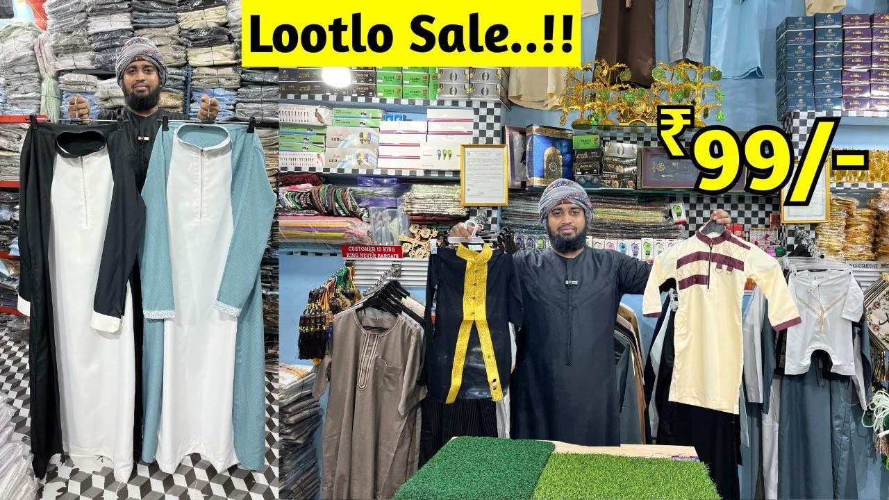 Lootlo Sale ₹ 99 ARABIC JUBBA, Cap, Janimaz, Imported Tazbi OFFER PRICES Hyderabad