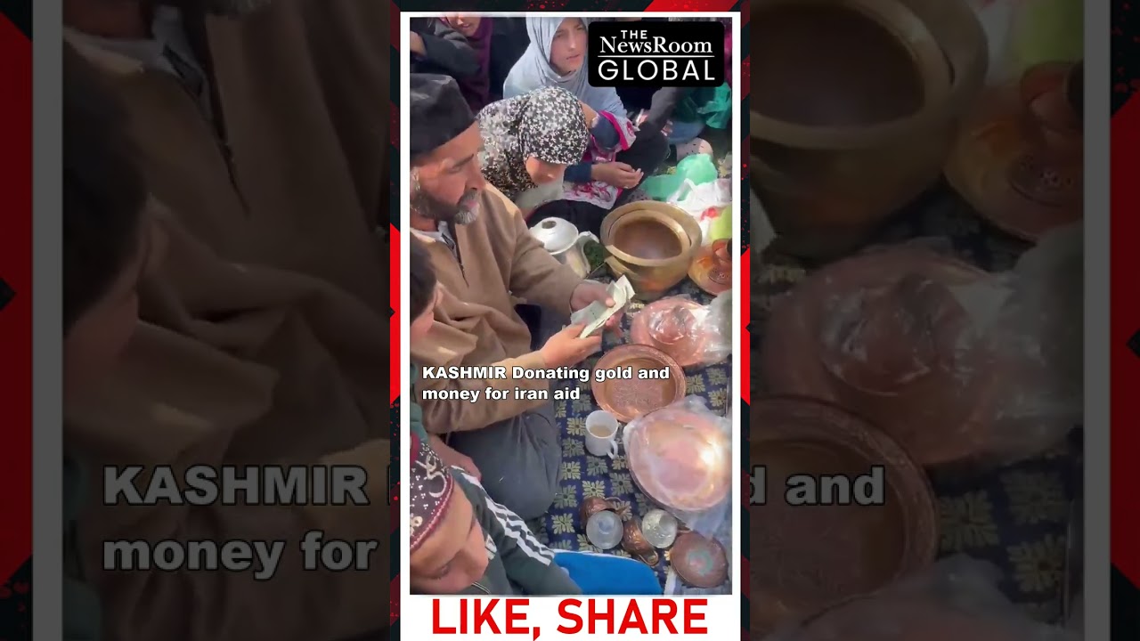 KASHMIR Donating gold and money for iran aid #Shorts