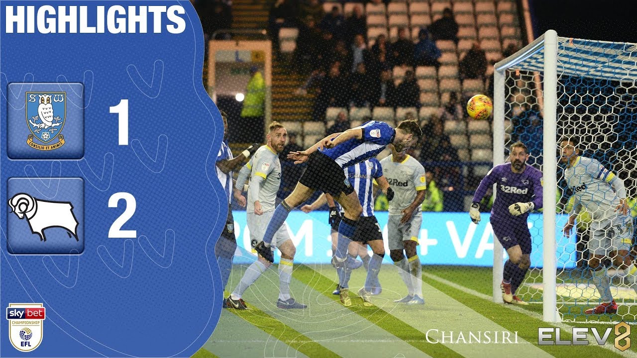 Sheffield Wednesday 1 Derby County 2 | Extended highlights | 2018/19