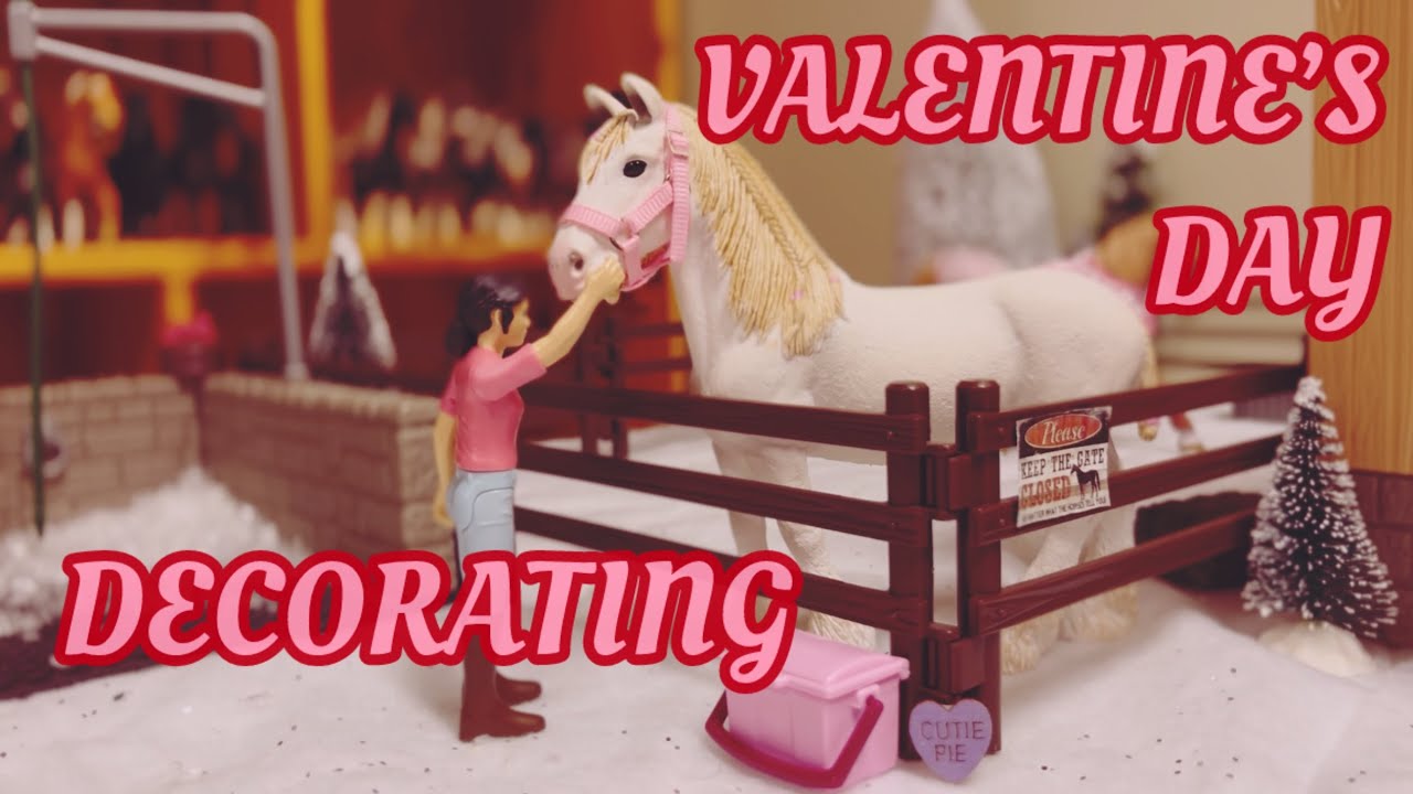 Украшаю свой сарай от Schleich ко Дню святого Валентина