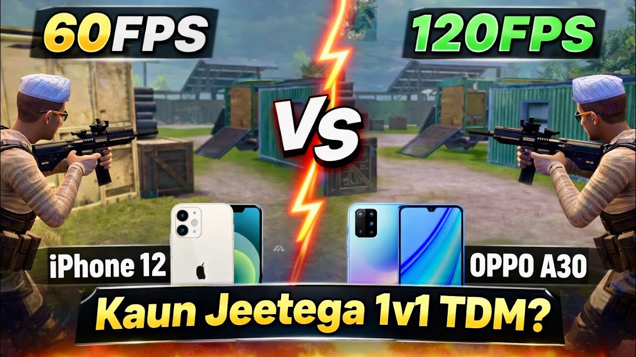 Does 120FPS Really Beat 60FPS?😱BGMI 1V1 TDM Challenge