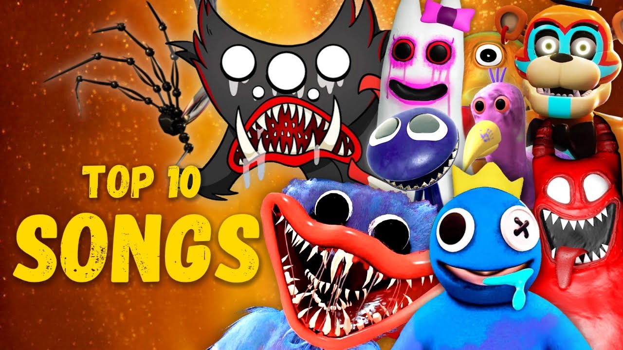 TOP 10 SONGS | KILLY WILLY, HUGGY WUGGY, POPPY PLAYTIME, RAINBOW FRIENDS, BANBAN, FREDDY FNAF | MORS