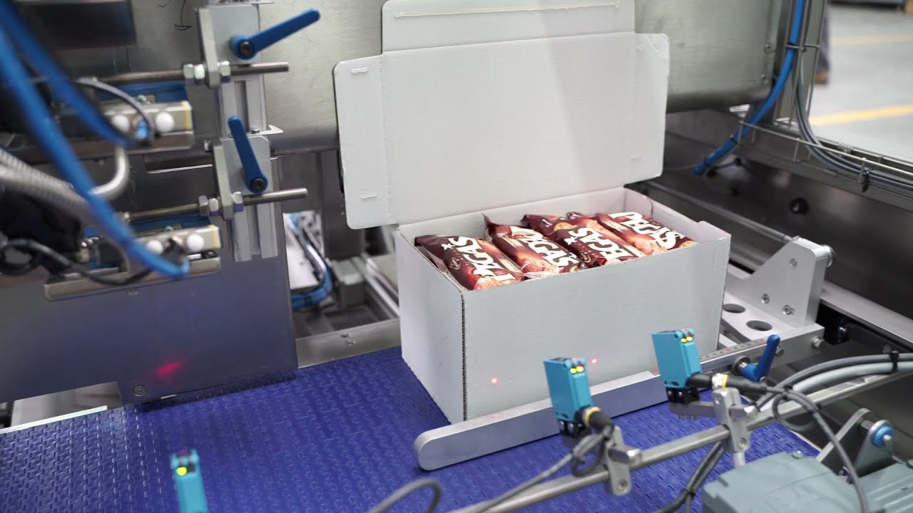 Radpak Ice Cream Casepacking Line