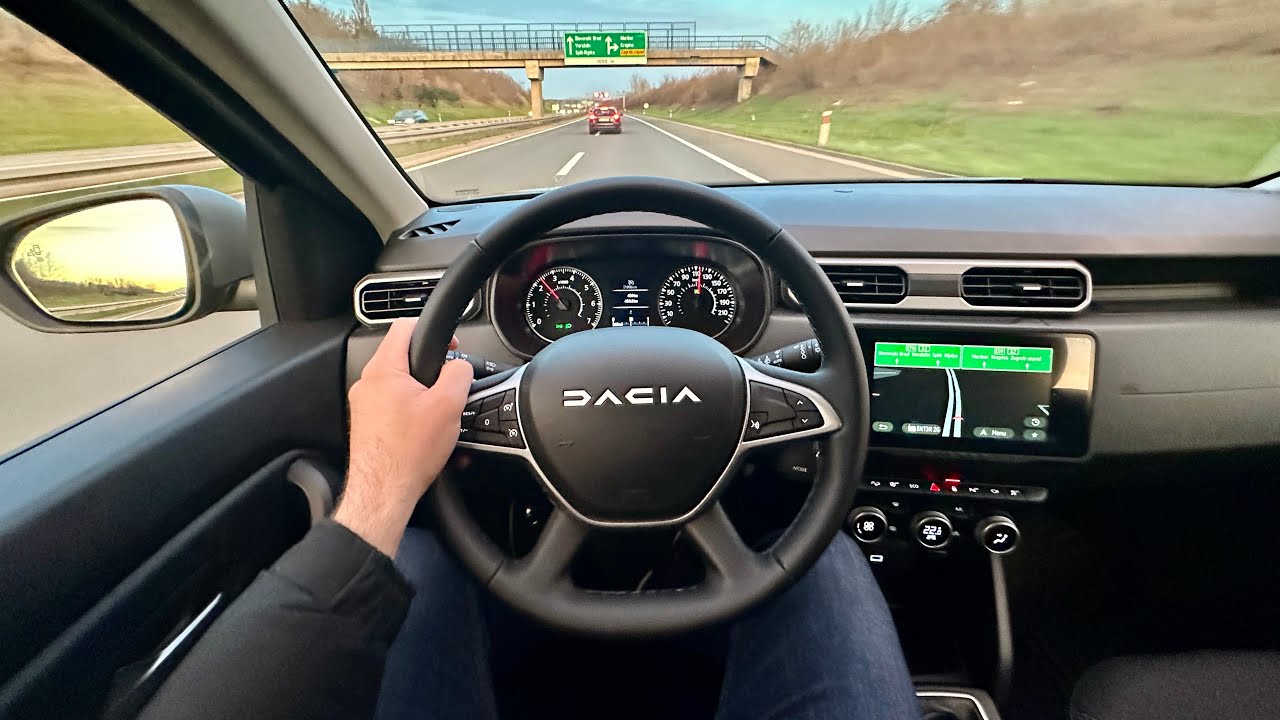 NEW DACIA Duster Joruney (2023) - POV test drive (115 HP, 4X4) city drive & highway
