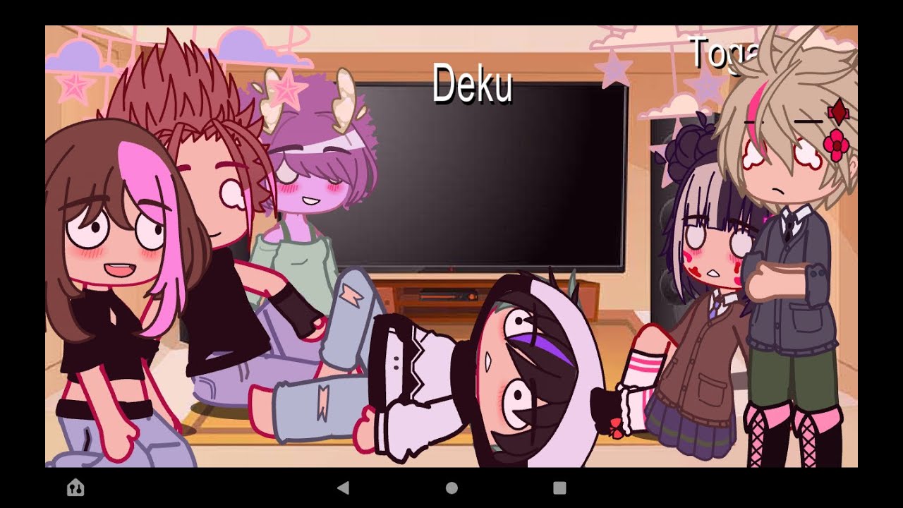 Mha reacts to hazbin hotel // Gacha club // hazbin hotel // #gachareact