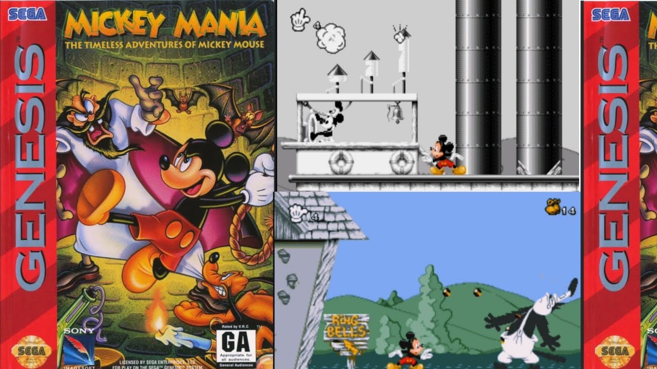 | MICKEY MANIA  ( THE TIMELESS ADVENTURE OF MICKEY MOUSE  ) GAMEPLAY | SEGA GENESIS |